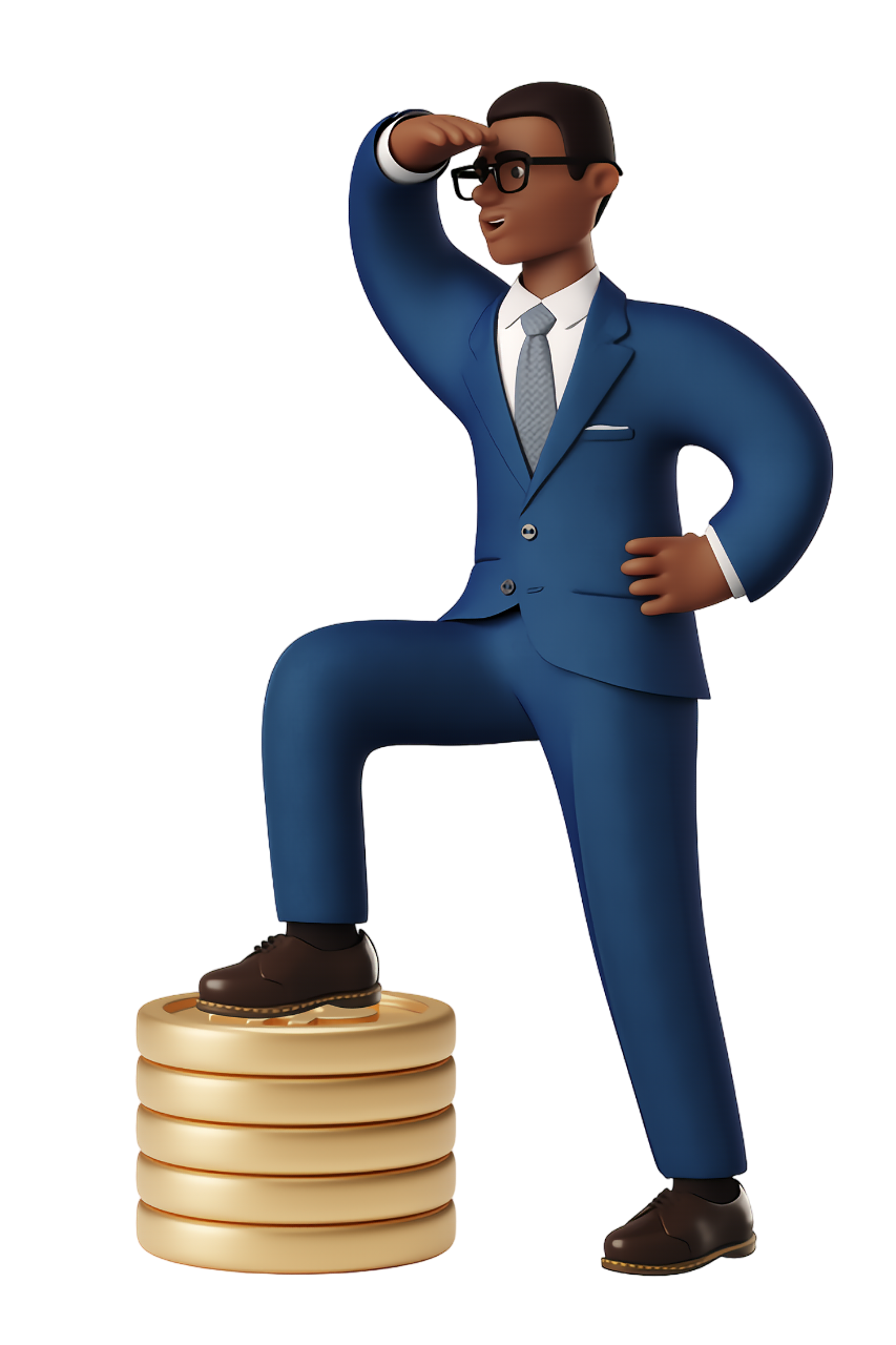 3D illustration of business man